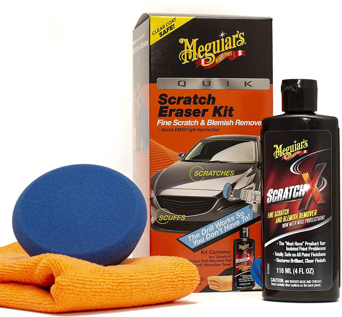 MEGUIAR'S QUIK SCRATCH ERASER KIT 260 ML