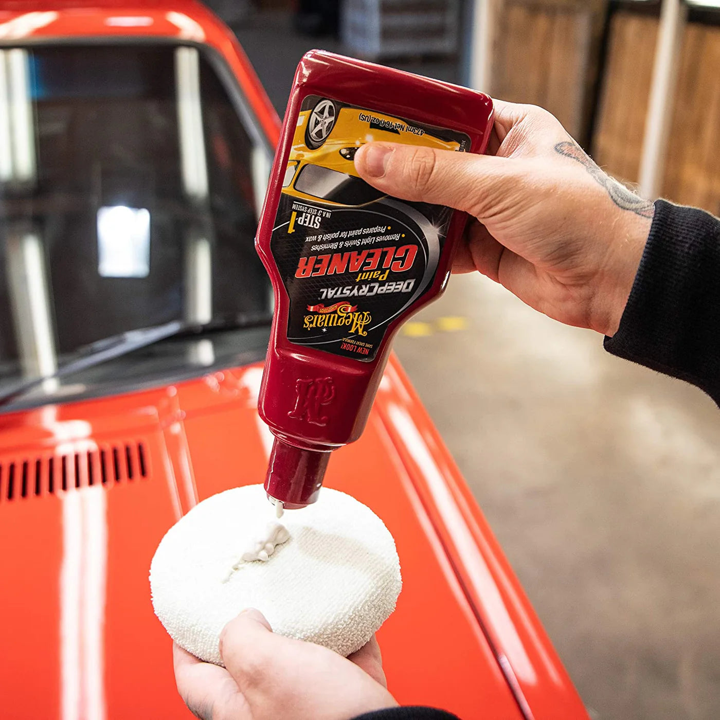 MEGUIAR´S DEEPCRYSTAL PAINT CLEANER 473ML PASO 1