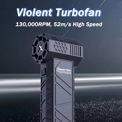 Mini Soplador de Aire Potente Portátil 130000RPM 52m/s Motor Sin Escobillas Turbo Jet Soplador Batería Eléctrico Secadora de Automóviles y PC