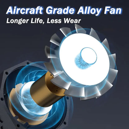 Mini Soplador de Aire Potente Portátil 130000RPM 52m/s Motor Sin Escobillas Turbo Jet Soplador Batería Eléctrico Secadora de Automóviles y PC