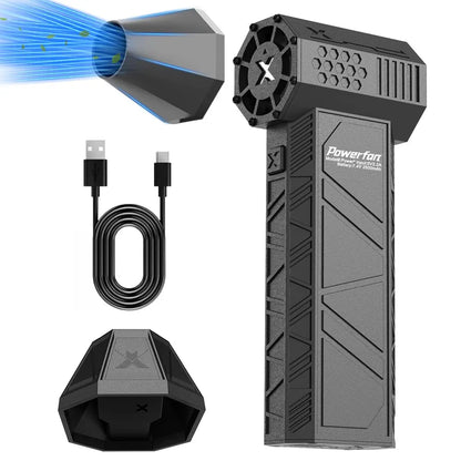 Mini Soplador de Aire Potente Portátil 130000RPM 52m/s Motor Sin Escobillas Turbo Jet Soplador Batería Eléctrico Secadora de Automóviles y PC